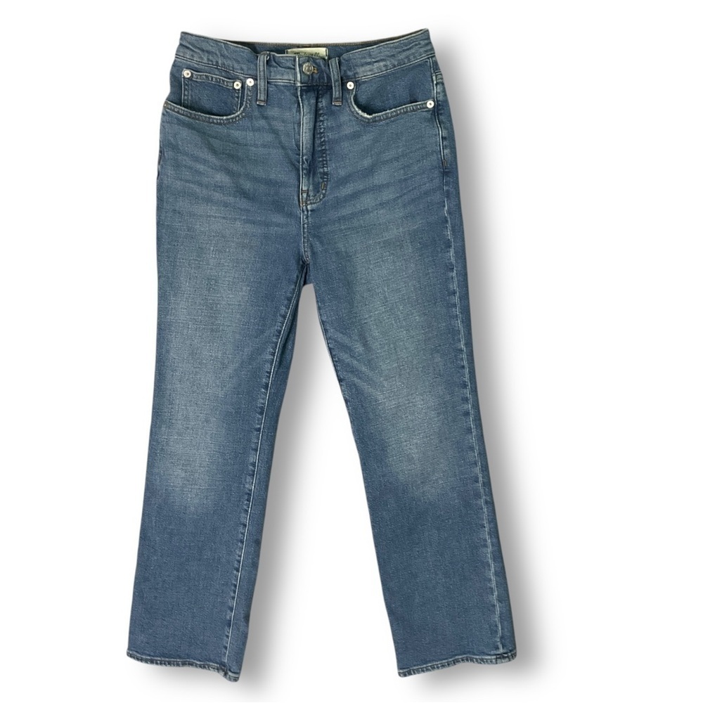 Madewell Slim Demi Boot Jeans Sz 27 High Rise Medium Wash Stretch Capsule